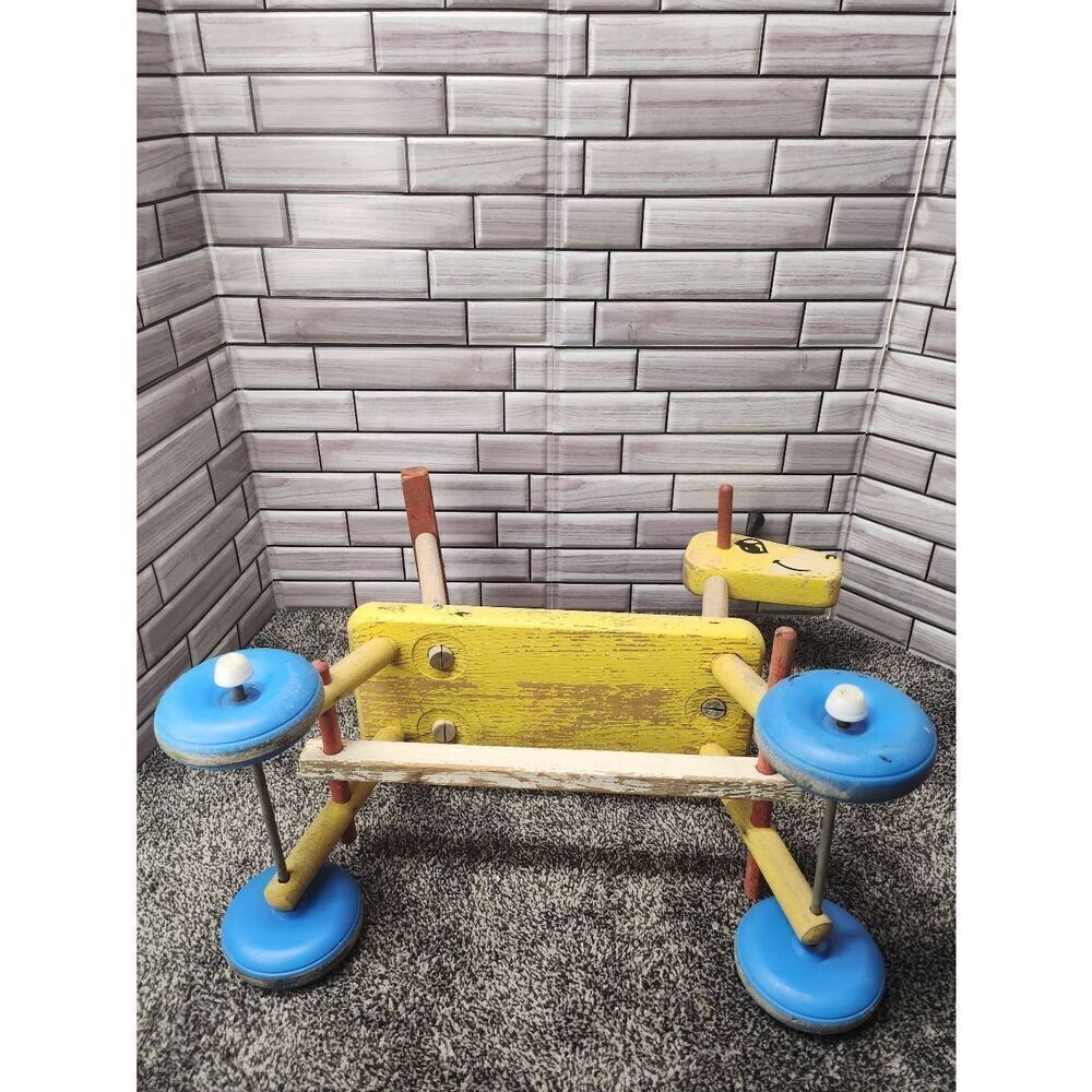 Vintage Playskool Ride On Rolling Giraffe - Picture 6 of 10